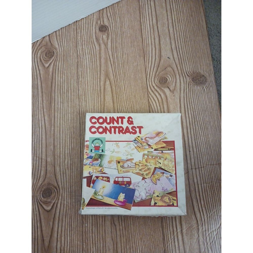 Discovery Toys Count & Contrast toddler Puzzle‎ VTG